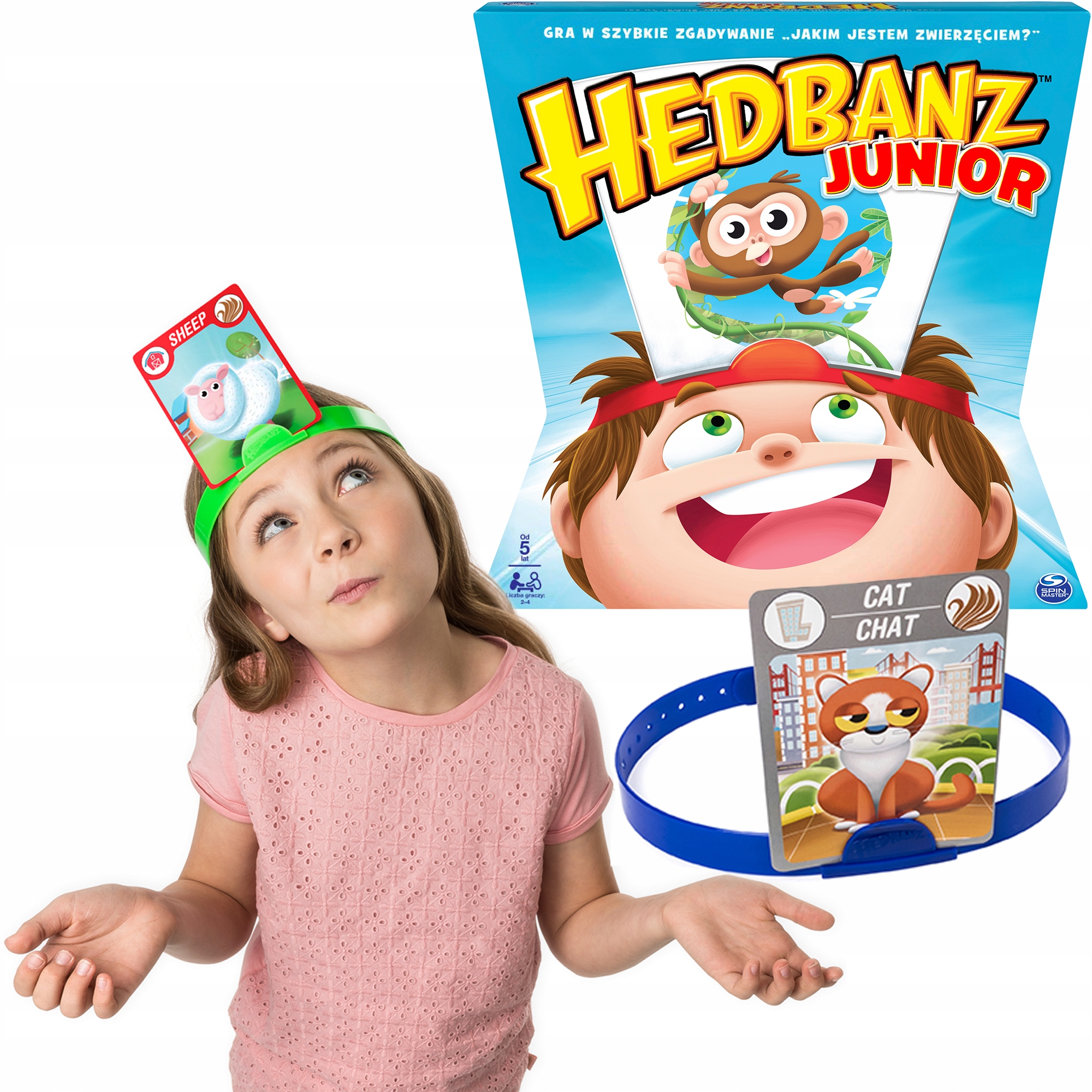 

Hedbanz Junior Towarzyska Gra Rodzinna Czółko