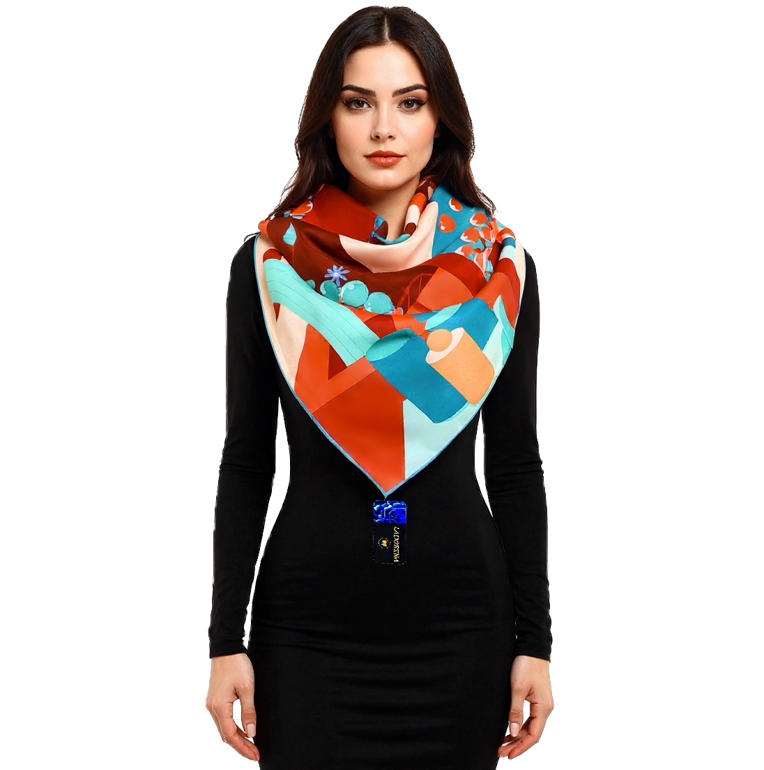 Hedvábný Šátek 100% Přírodní Morušový Hedvábí, Prémiová Kvalita+