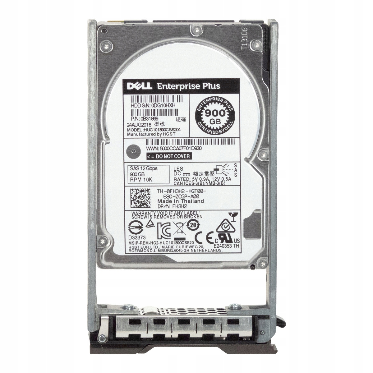 Dell 0FH3H2 FH3H2 900GB Sas 12Gb/s 10K HUC101890CSS204
