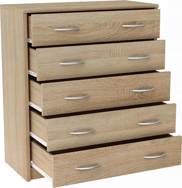 KOMODA SZAFKA z szufladami K018 SONOMA Marka bez marki