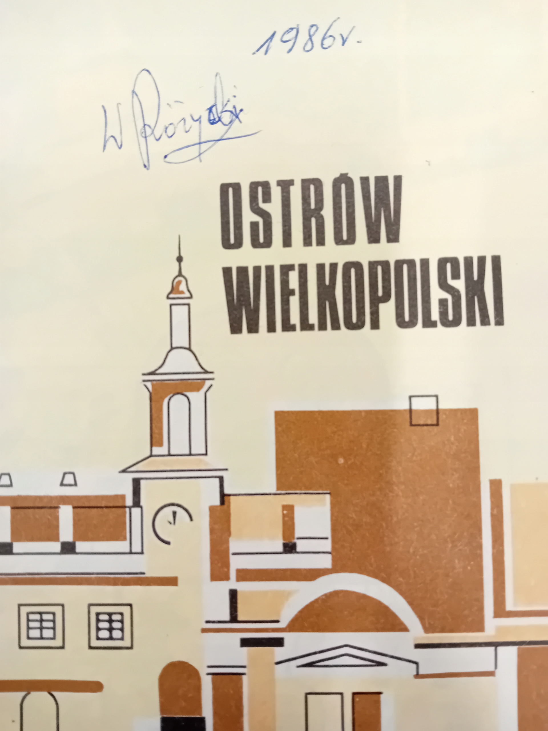 PLAN MIASTA OSTRÓW WIELKOPOLSKI 1986