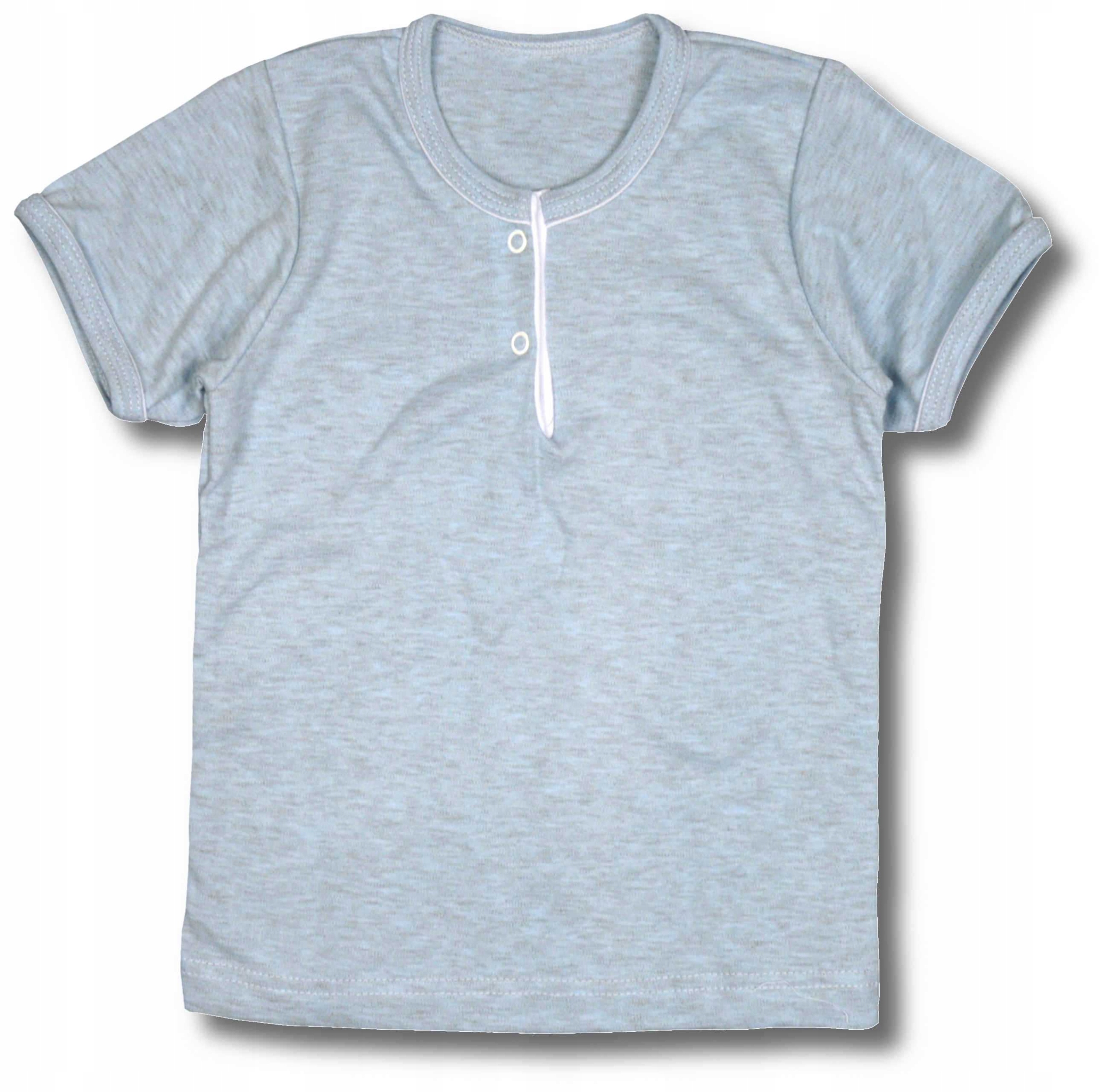 

Koszulka Polo 92/98 szaro-błękitna