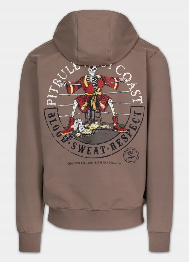 Pánská Rozepínací mikina na zip s s kapucí Pitbull Bloodline II tepláková 3XL