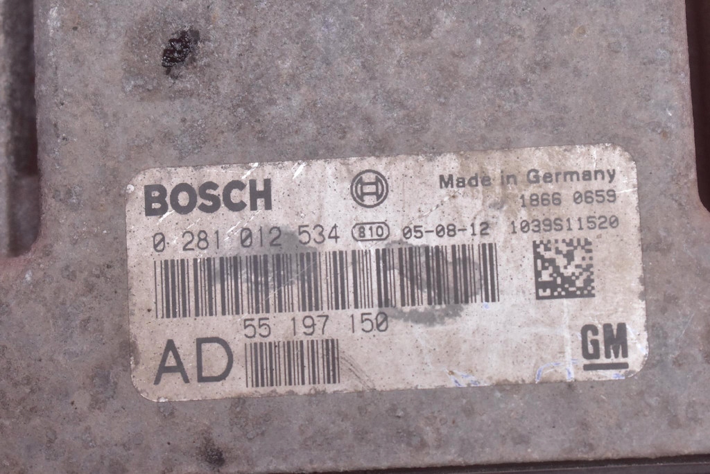 control unit computer of the engine 55197150 0281012534 OPEL ASTRA 3 III H 1.9 CDTI