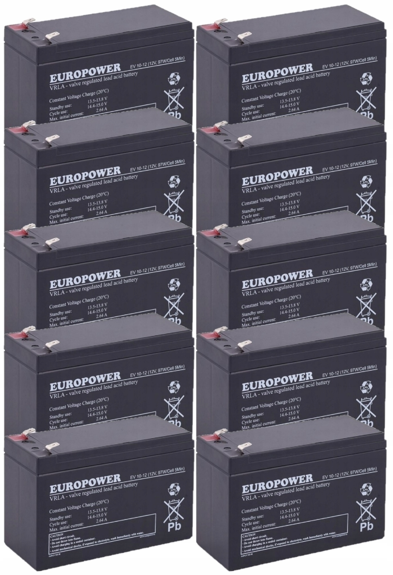 TBC7 BATERIE ZESTAW AKUMULATORÓW DO UPS APC EATON POWERWALKER 10x EV 10-12