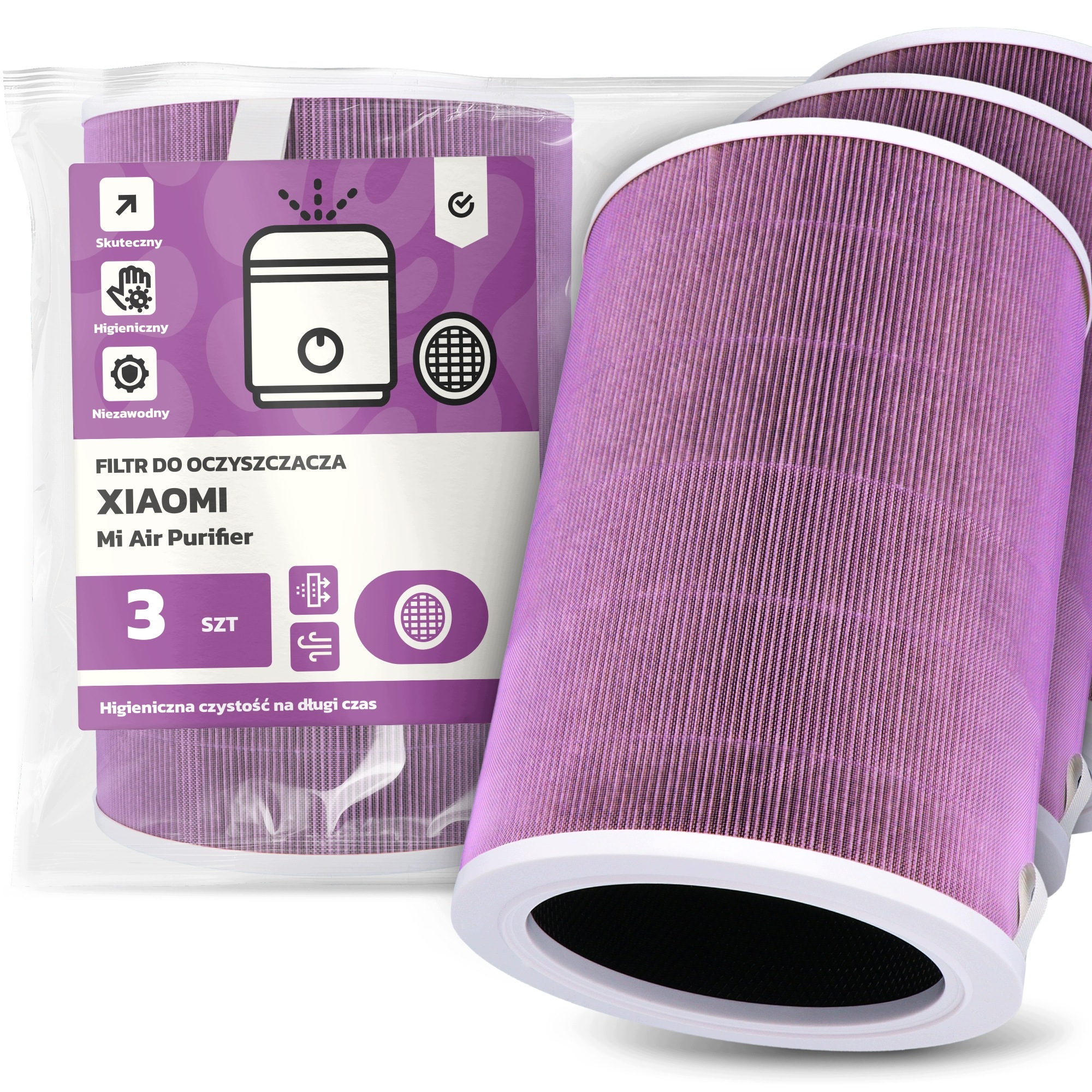 3x Filtr Pro Čističku Vzduchu Xiaomi Mi Air Purifier Vložka Filtrů