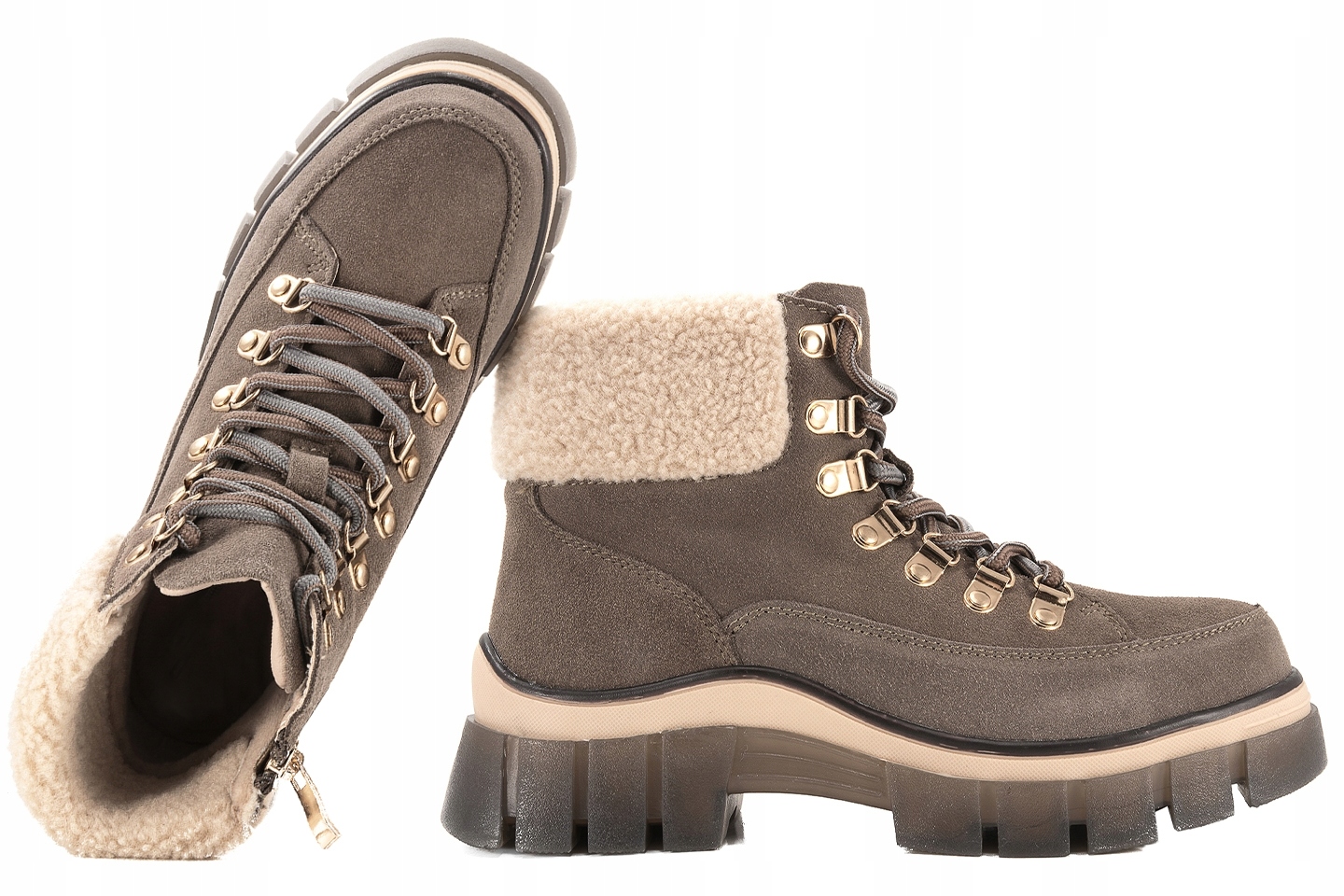 Filippo DBT6471 Zimní Boty Dámské Kotníkové Boty Zateplené Semišové hnědé 37