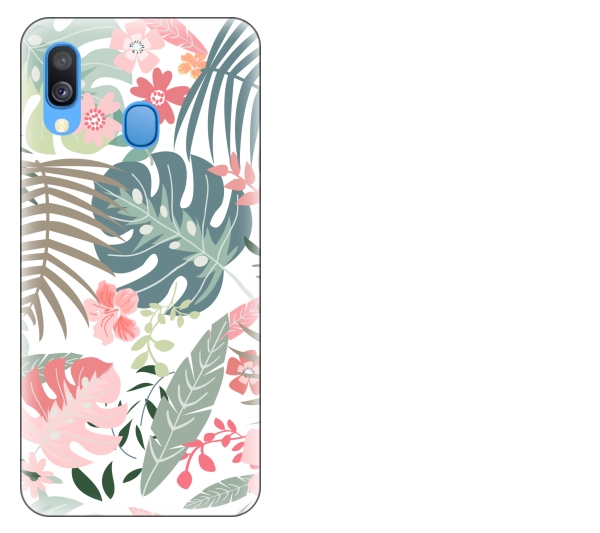 

Etui pokrowiec Samsung Galaxy A40 Tropical floral