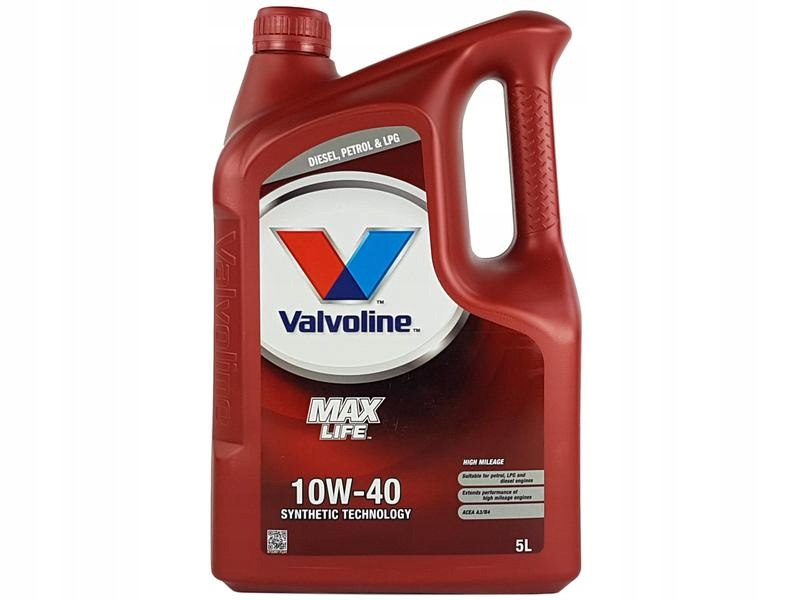 

Valvoline Maxlife 10W40 Acea A3/B4 Api Sn/cf 5L