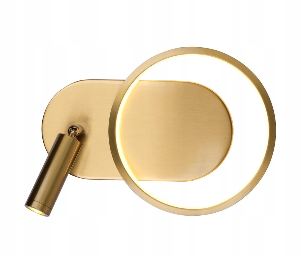 Nástěnná lampa Elyptica 18 cm Zlatá mosaz Led Iluminar IP20 230 V Pl