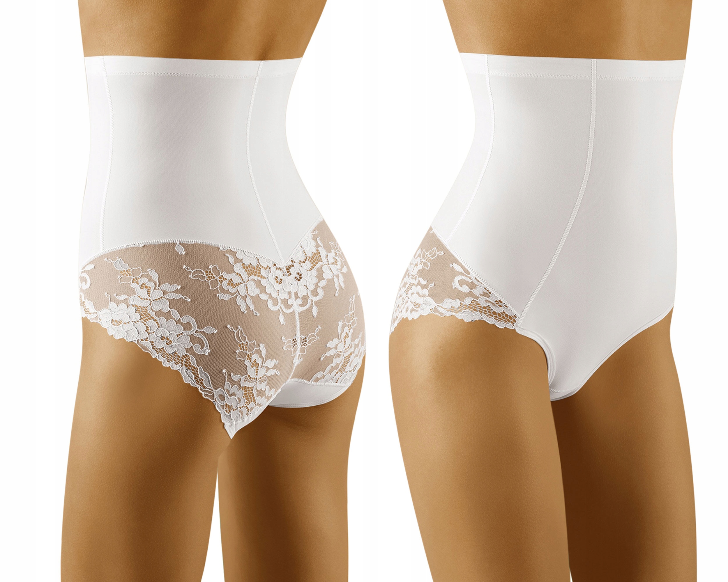 

Wol-Bar Valoria biały XL Majtki wysokie figi