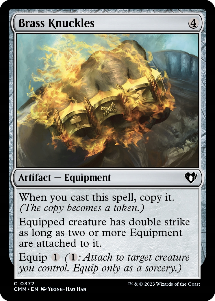 Mtg 4x Brass Knuckles