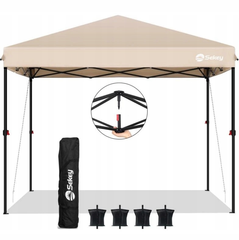 Obchodní Pavilon Zahradní Altán Stan Béžový Automatický Pop Up 300X300