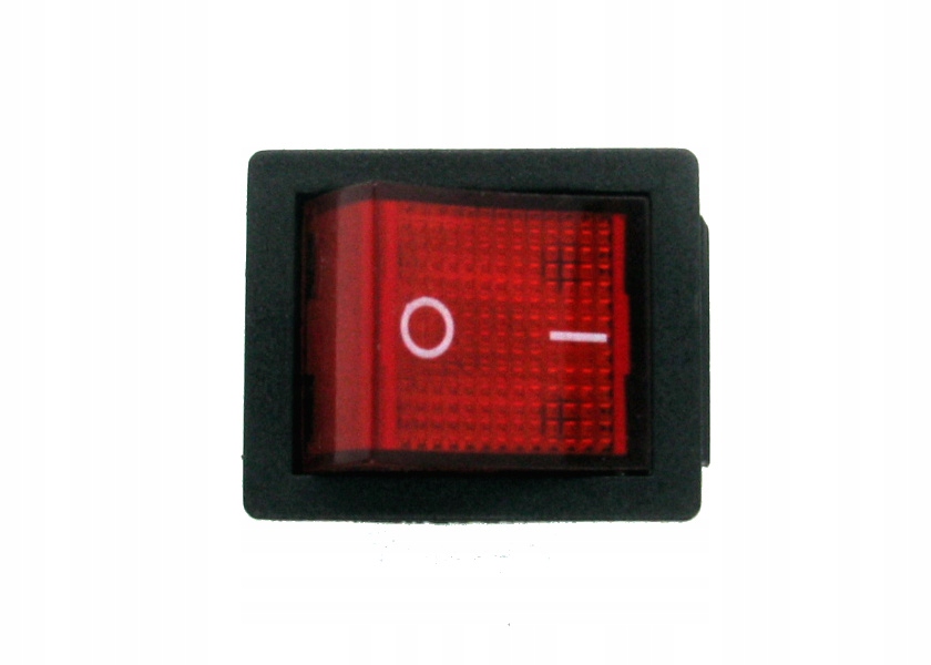 Przełącznik ON/OFF 12V MK-521 szeroki czerw.