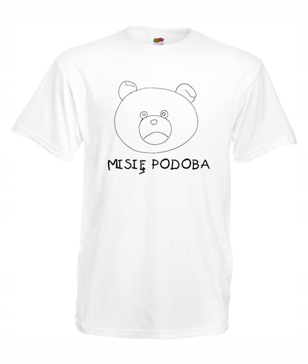 

XXL Koszulka Męska Misiek Pocałuj Misia Śmieszne