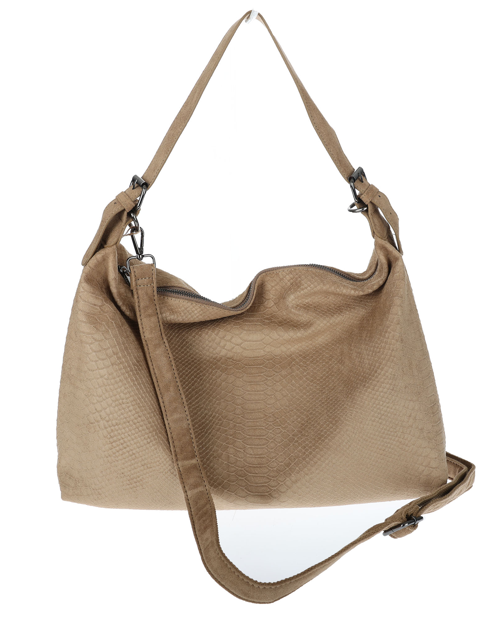 Dámská kabelka shopper kabelka přes rameno semišová přes rameno PB4740 Béžová