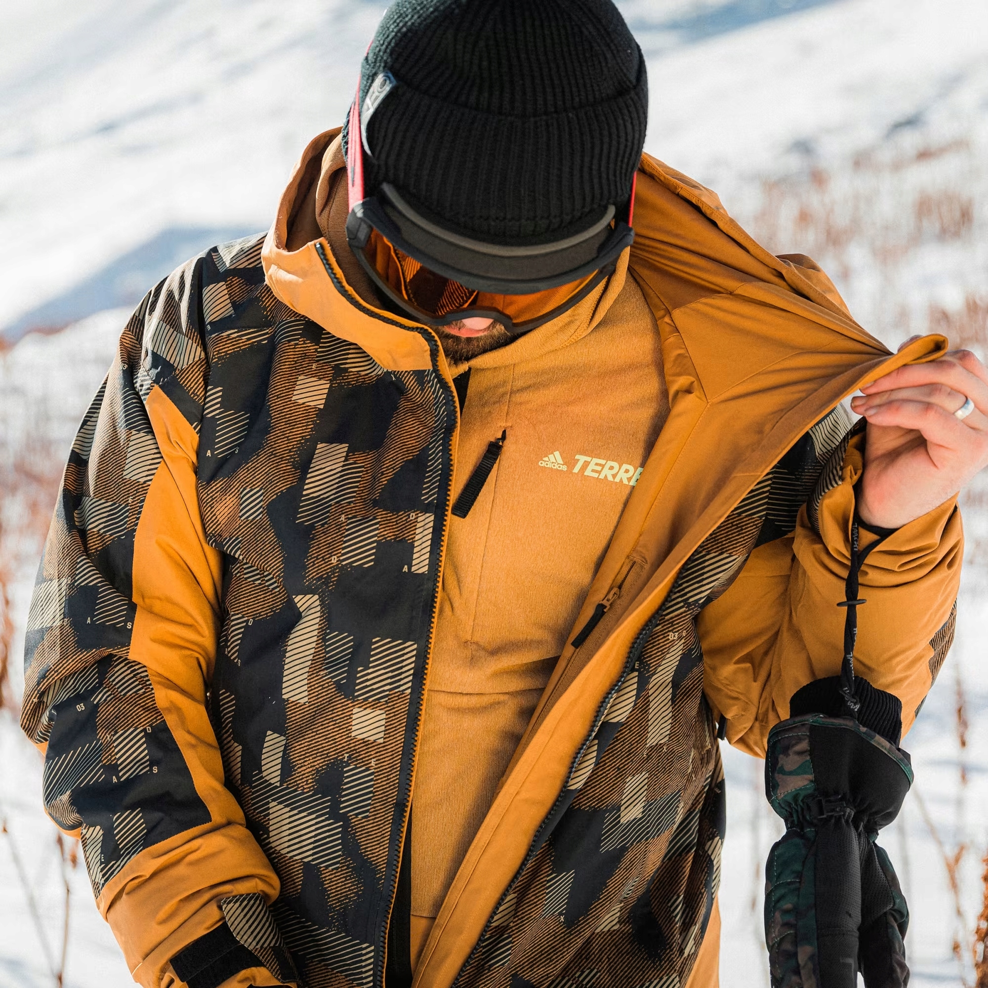 KURTKA MĘSKA SNOWBOARDOWA NARCIARSKA WODOODPORNA ADIDAS TERREX PRIMALOFT XL Przeznaczenie Narty