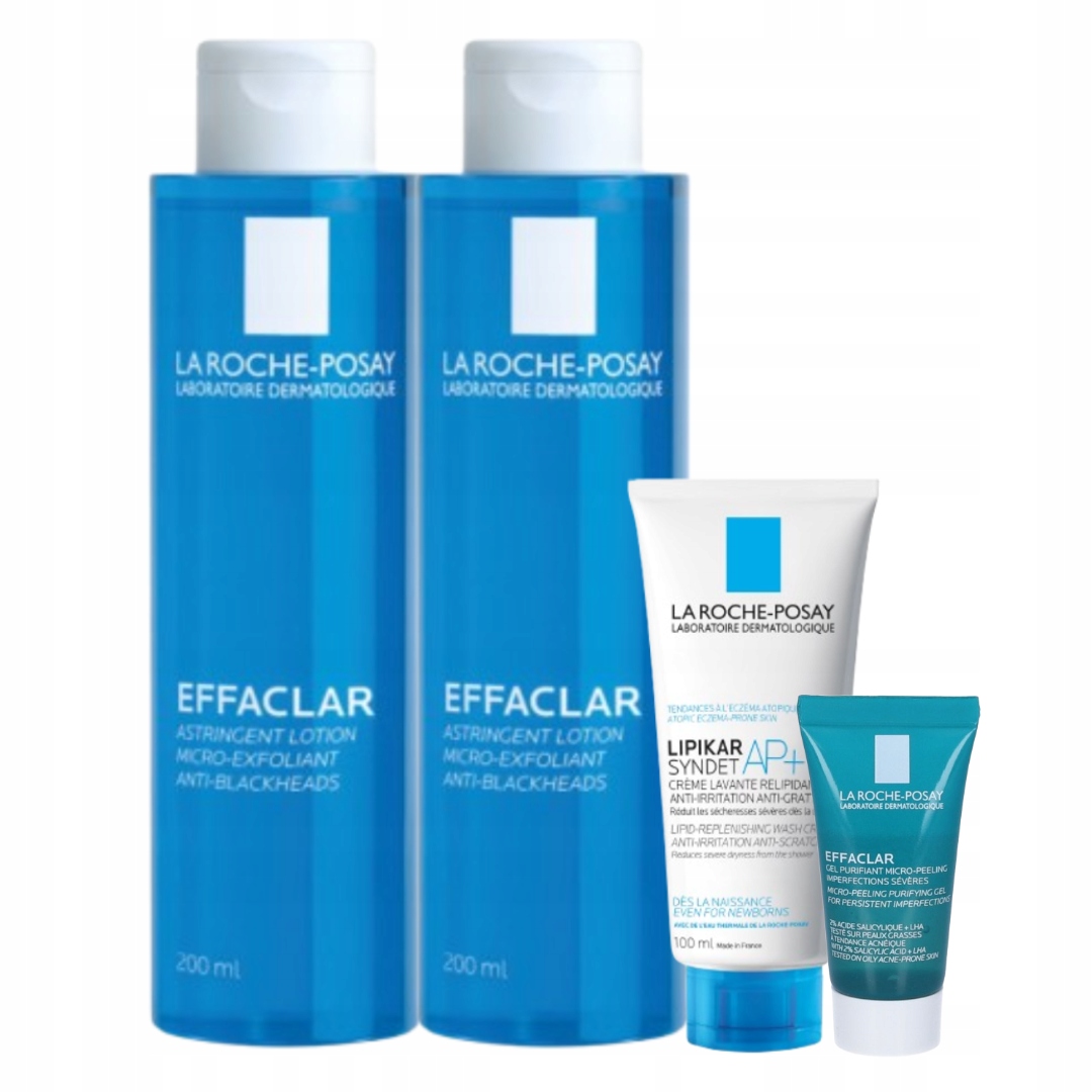 La Roche-Posay Effaclar Tonik złuszczający przeciw zaskórnikom 200ml 2PAK