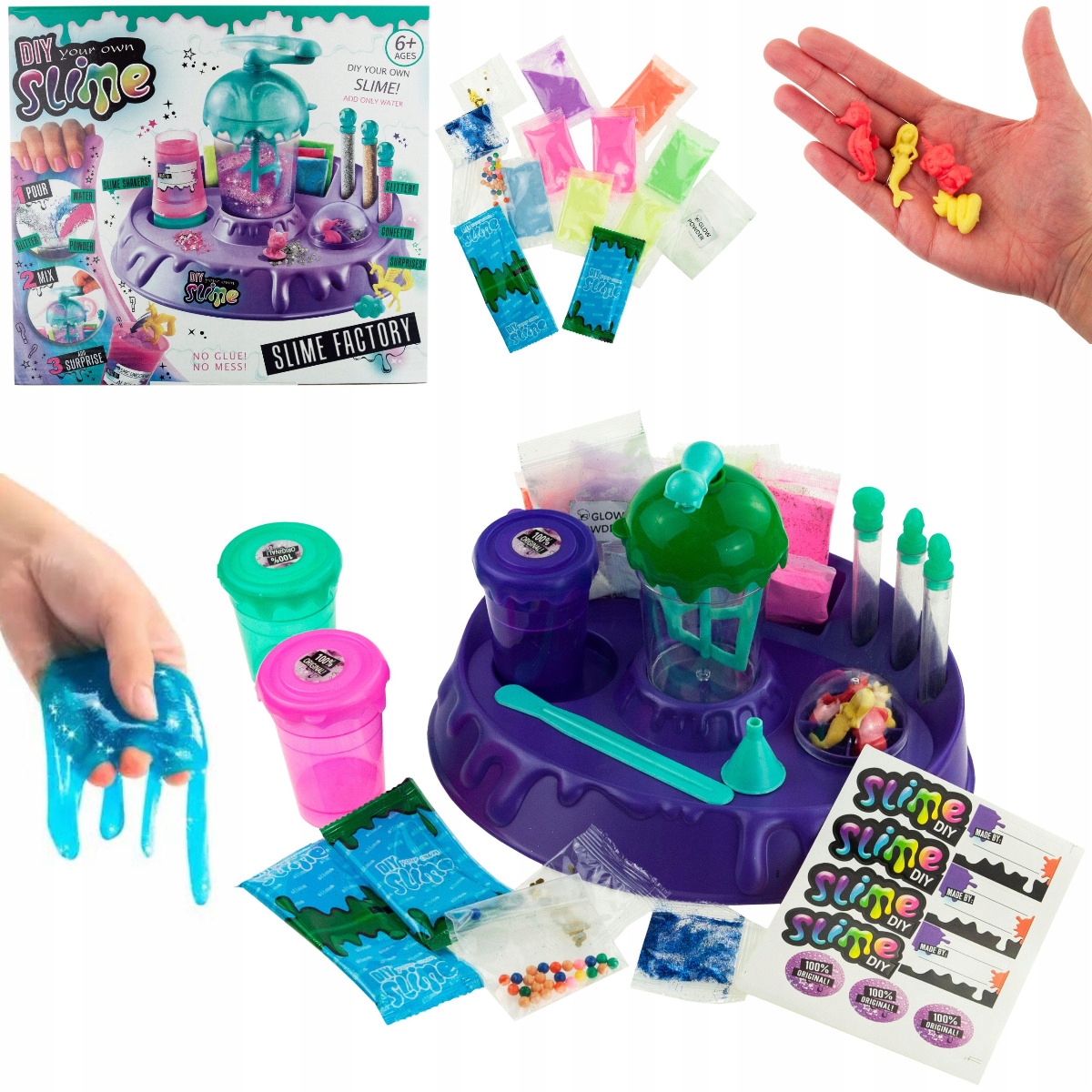 

Zestaw Slime Kolorowe Gluty Naukowa Zabawa