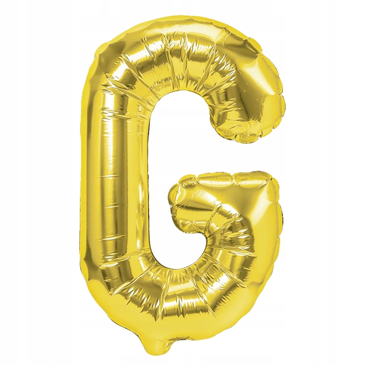 

Balon Foliowy złota litera G - 40 cm Litery Balony