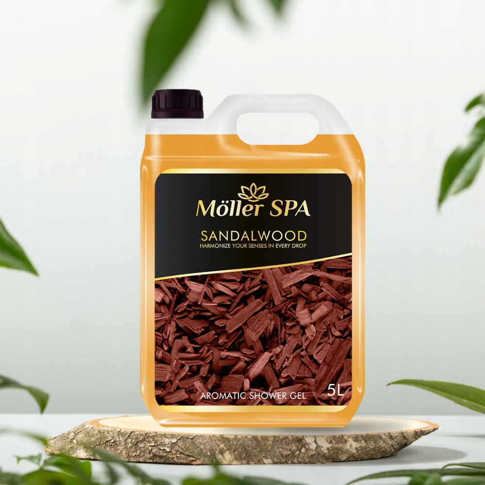 Möller Spa Sandalwood Sprchový Gel Santalové Dřevo Prémiová Kvalita 5L