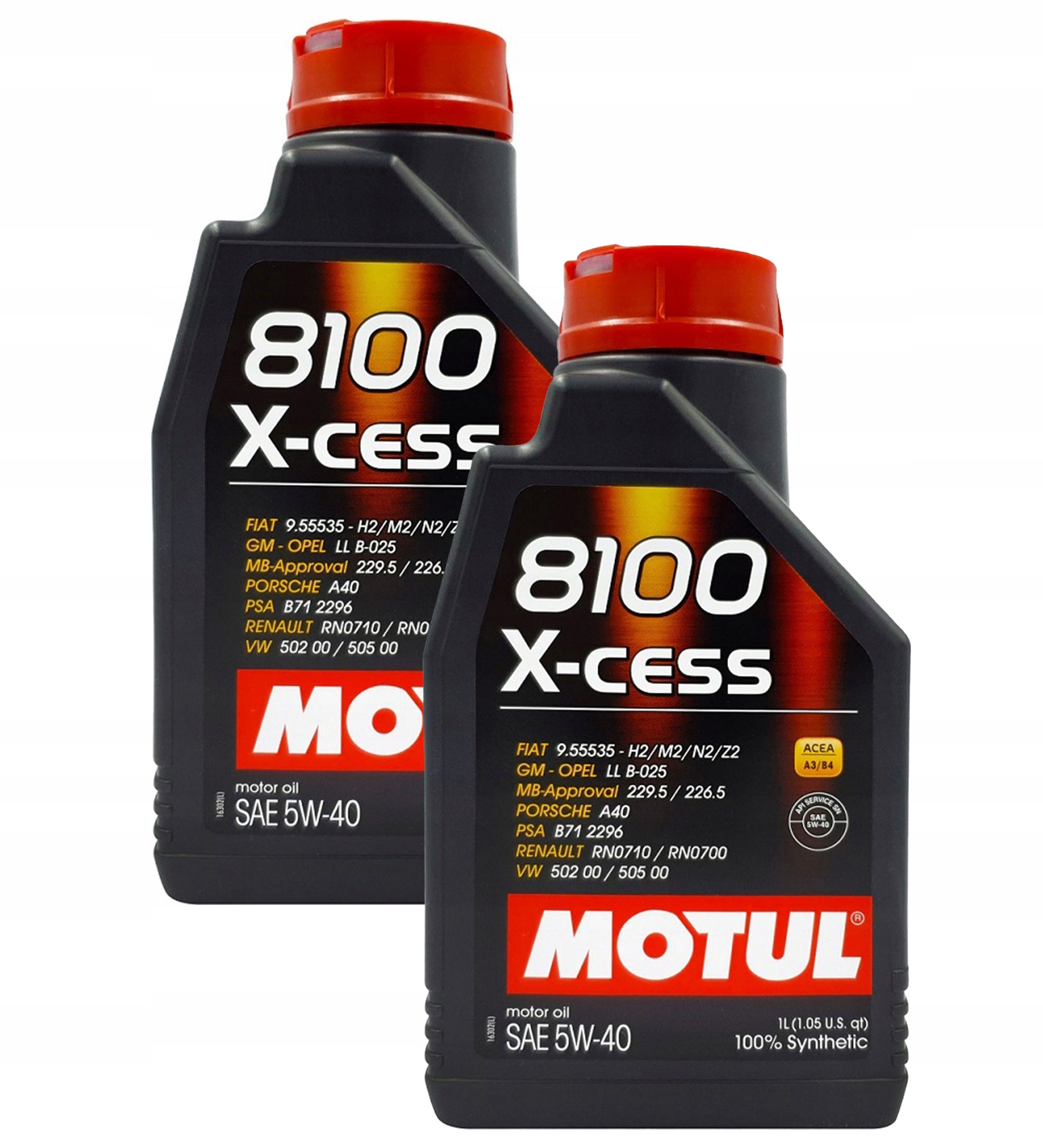 Motul 8100 X-Cess 5W40 Olej silnikowy syntetyczny 2 x 1L