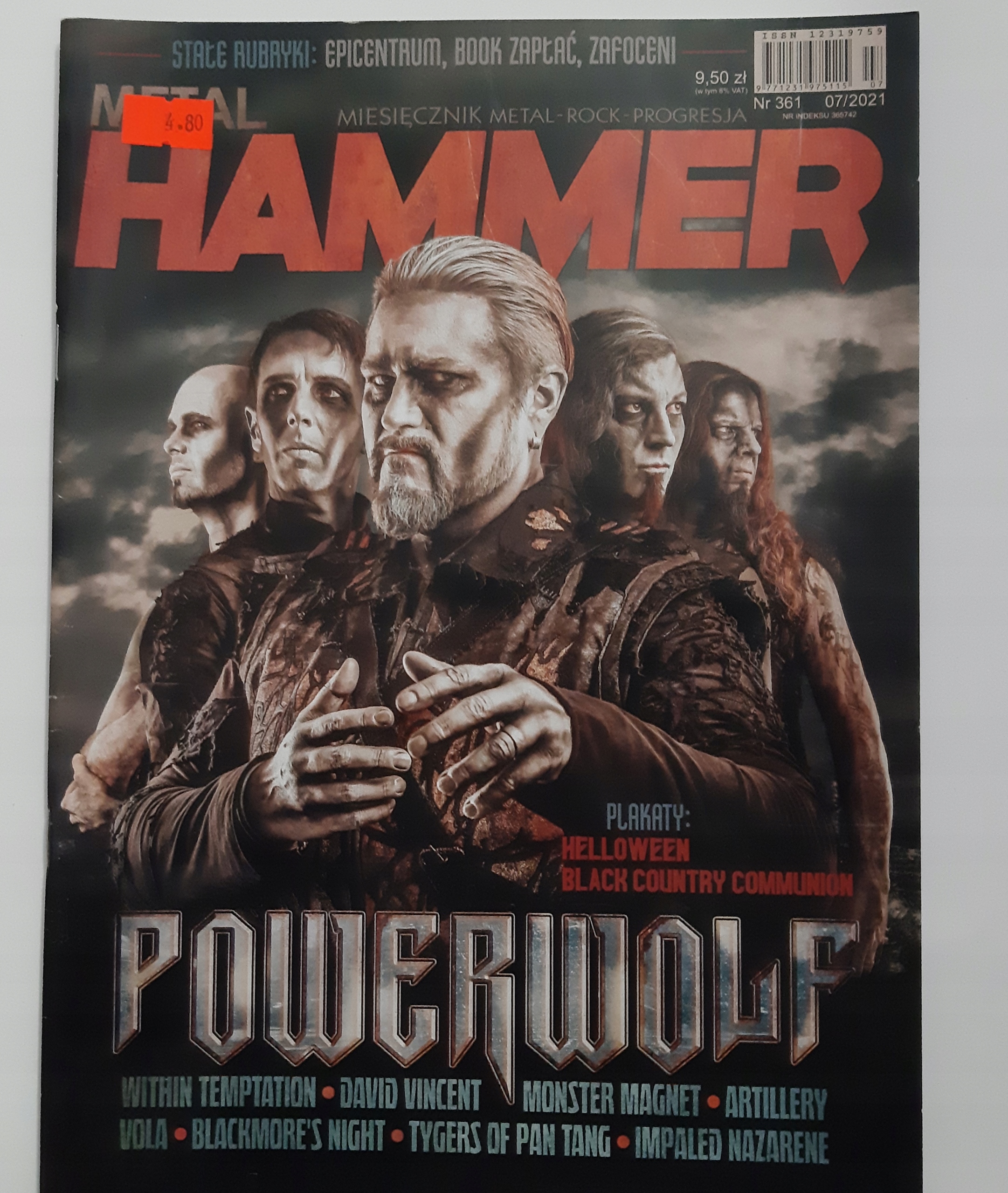 Metal Hammer Nr. 361 07/2021 + Plakat ISSN 12319759