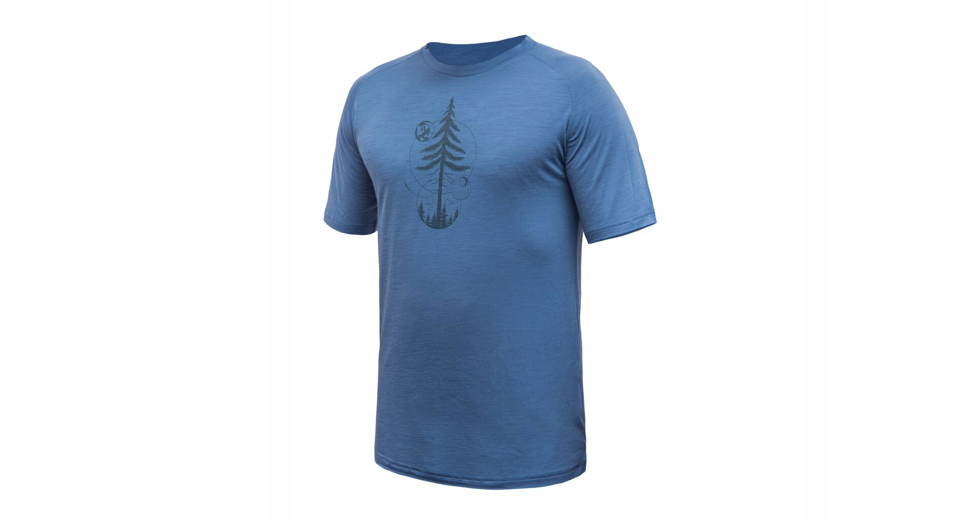 Sensor Merino Air Earth Pánské Triko Kr.rukáv Riviera Blue Velikost L