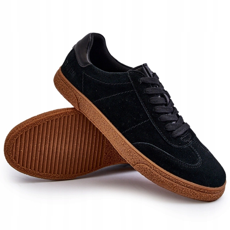 Pánské Semišové Tenisky Big Star NN174187 Černé 42