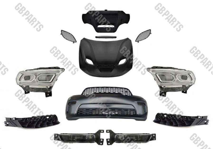 Kompletní Nárazník, Maska Lampy Dodge Durango 2021 2022 2023 2024