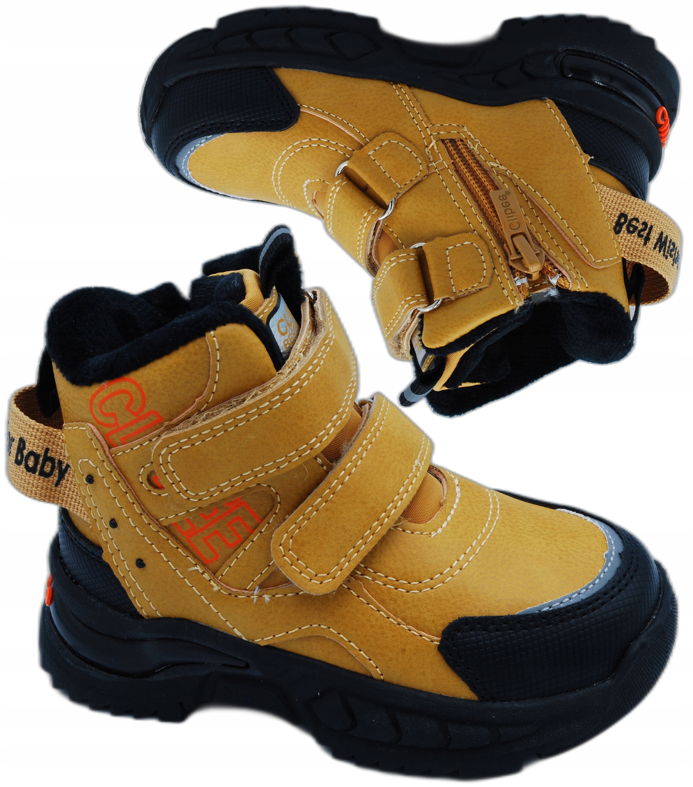 

Ciepłe Kozaki Wełna Na Suwak Clibee r.23 15,5cm