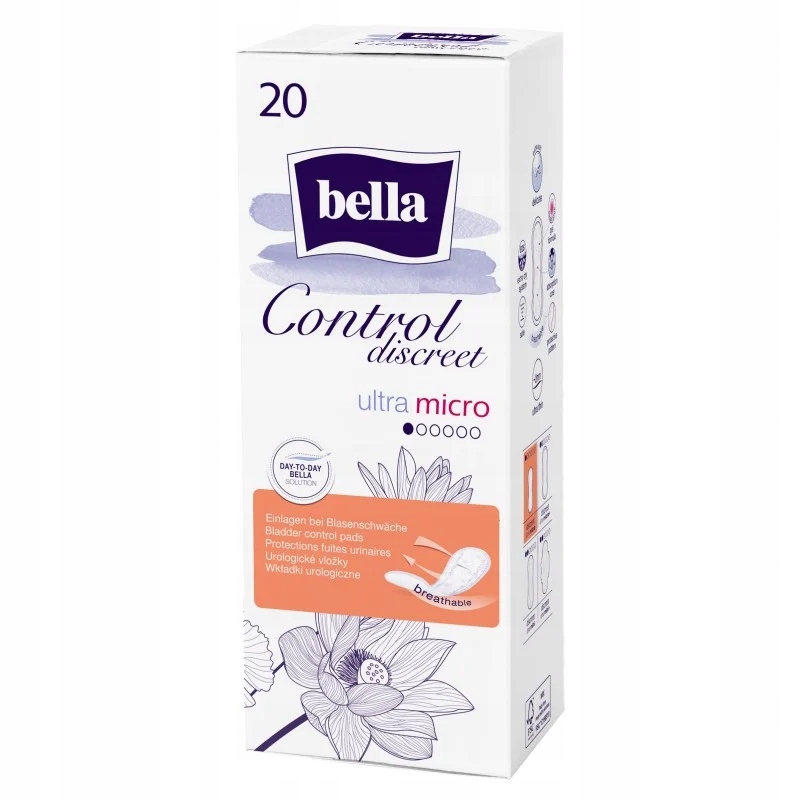 

Wkładki urologiczne Bella Control Discreet 20 szt.
