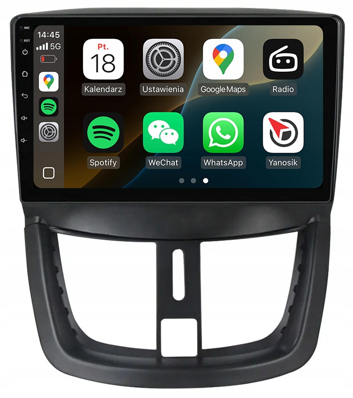 Peugeot 207 Android Carplay Rádio Navigace 8 GB/128 Gb Dsp