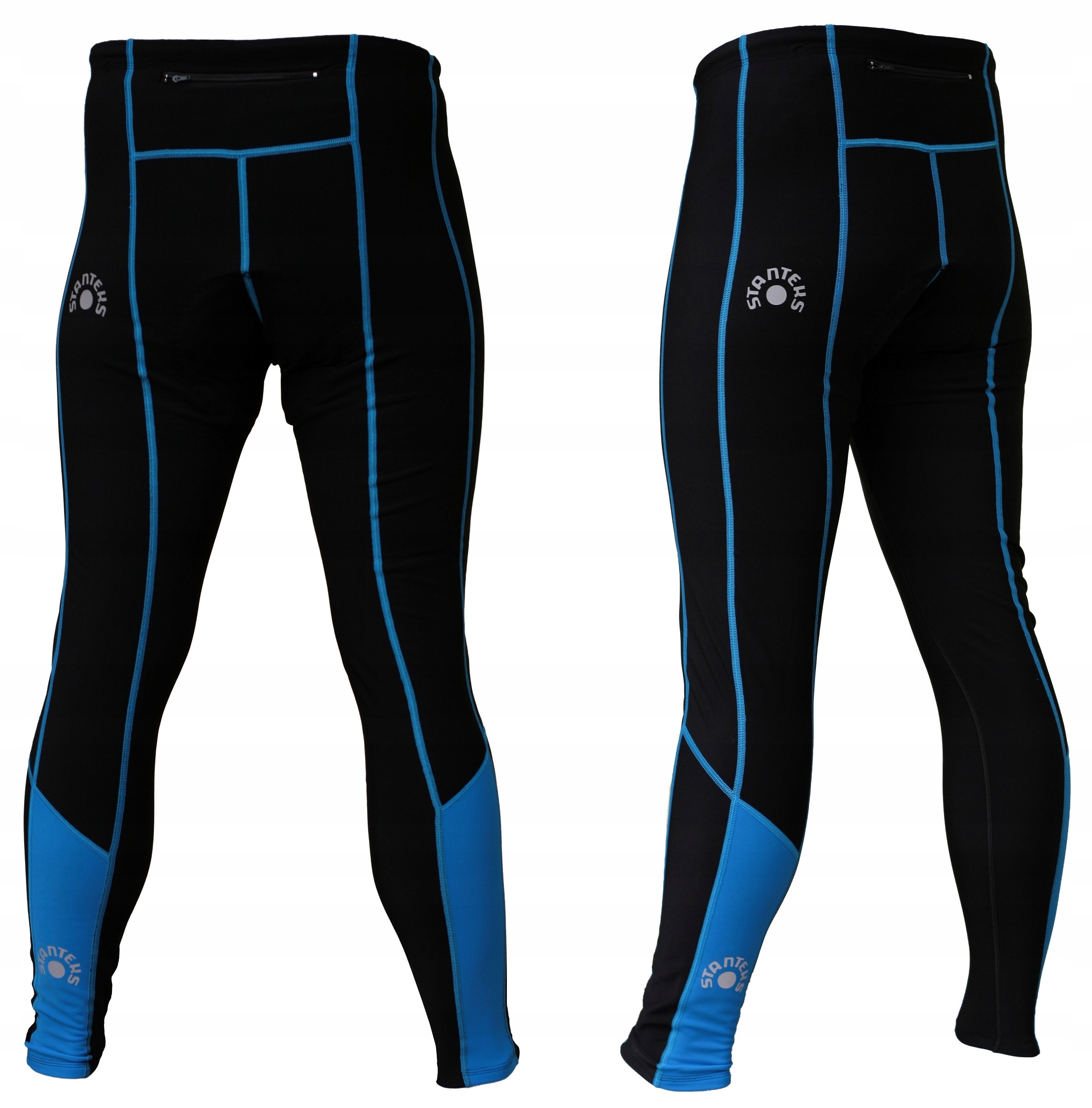 Spodnie Rowerowe Stanteks Kolarskie Długie Mtb Męskie Ocieplane wkładka XL