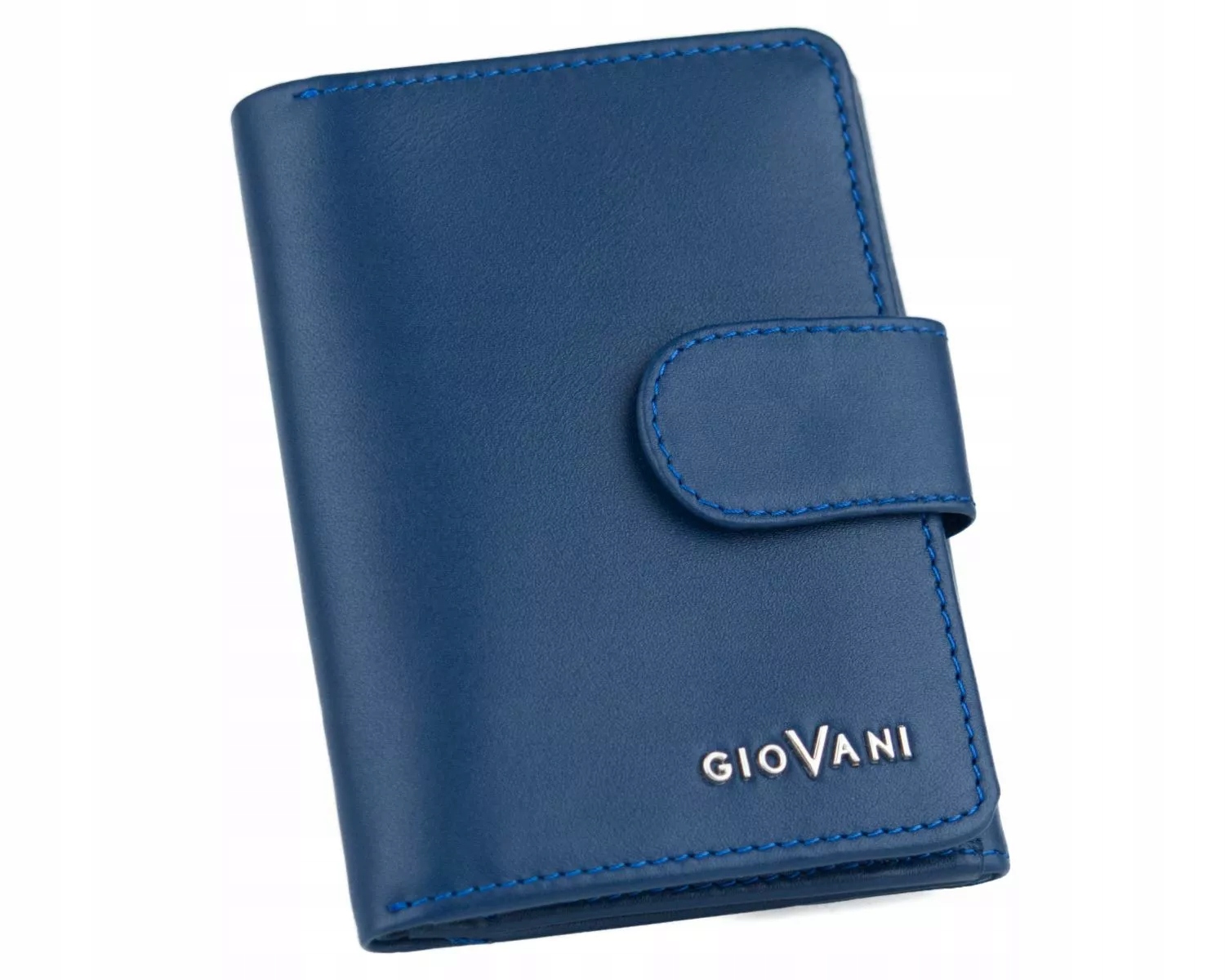 Dámská kožená peněženka Regina Giovani, tmavě modrá, telecí kůže