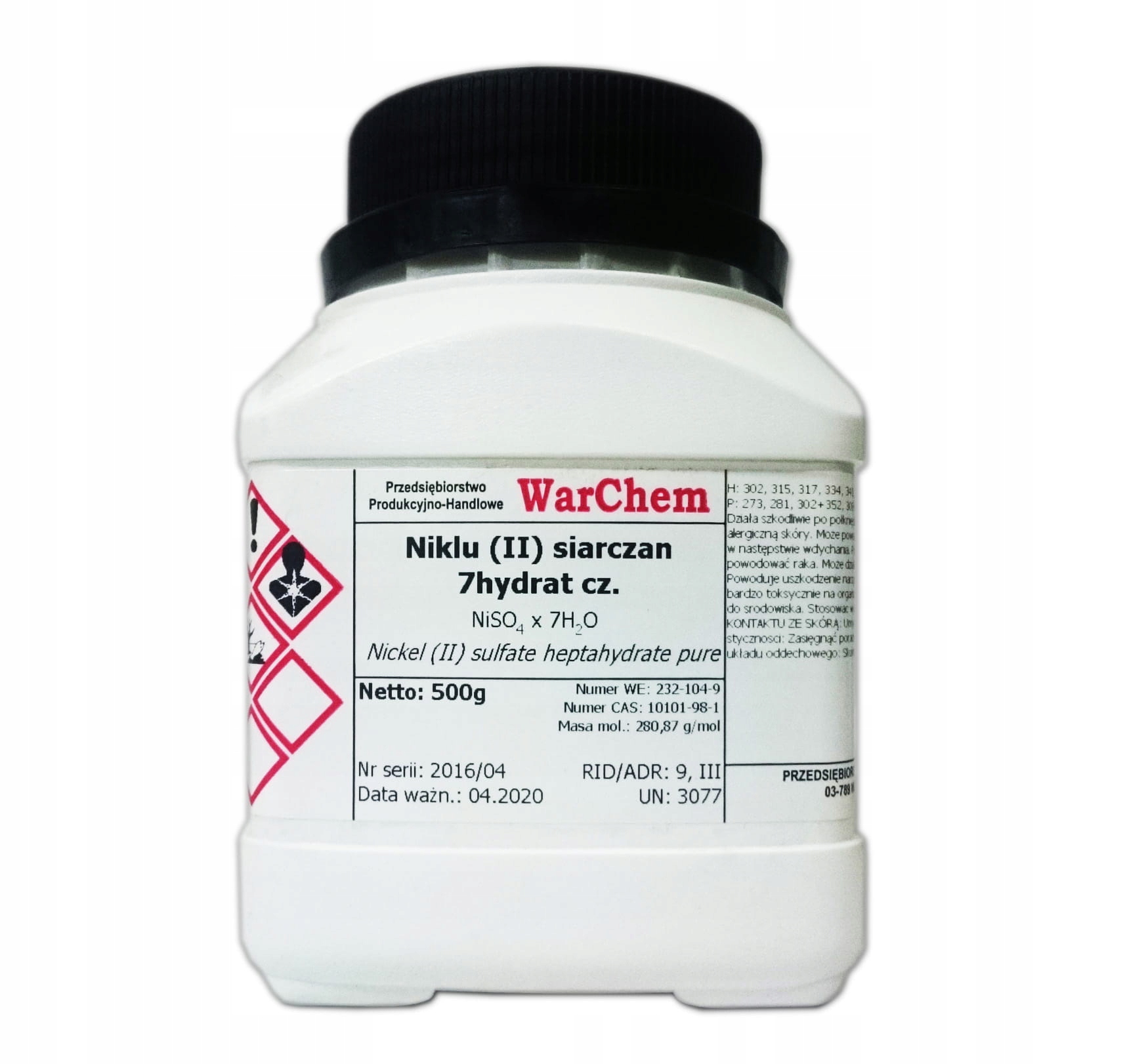 

Siarczan Niklu (II) 500g Warchem [49076]