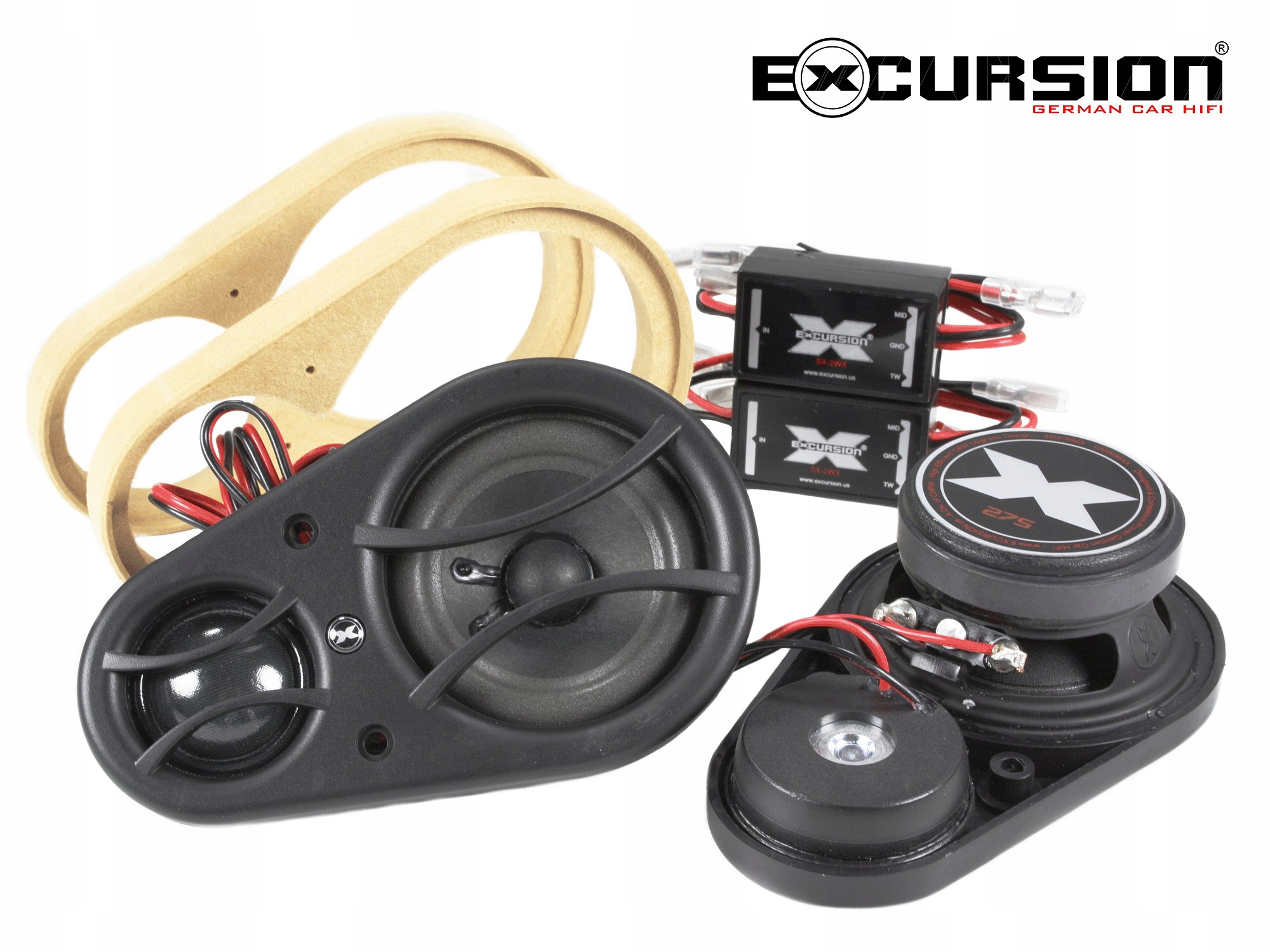 Głośniki Excursion 165mm Zestaw 3drożny 200W Moc muzyczna PMPO 200 W