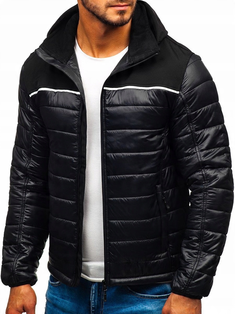 

Kurtka Męska Przejściowa Czarna K104 DENLEY_3XL