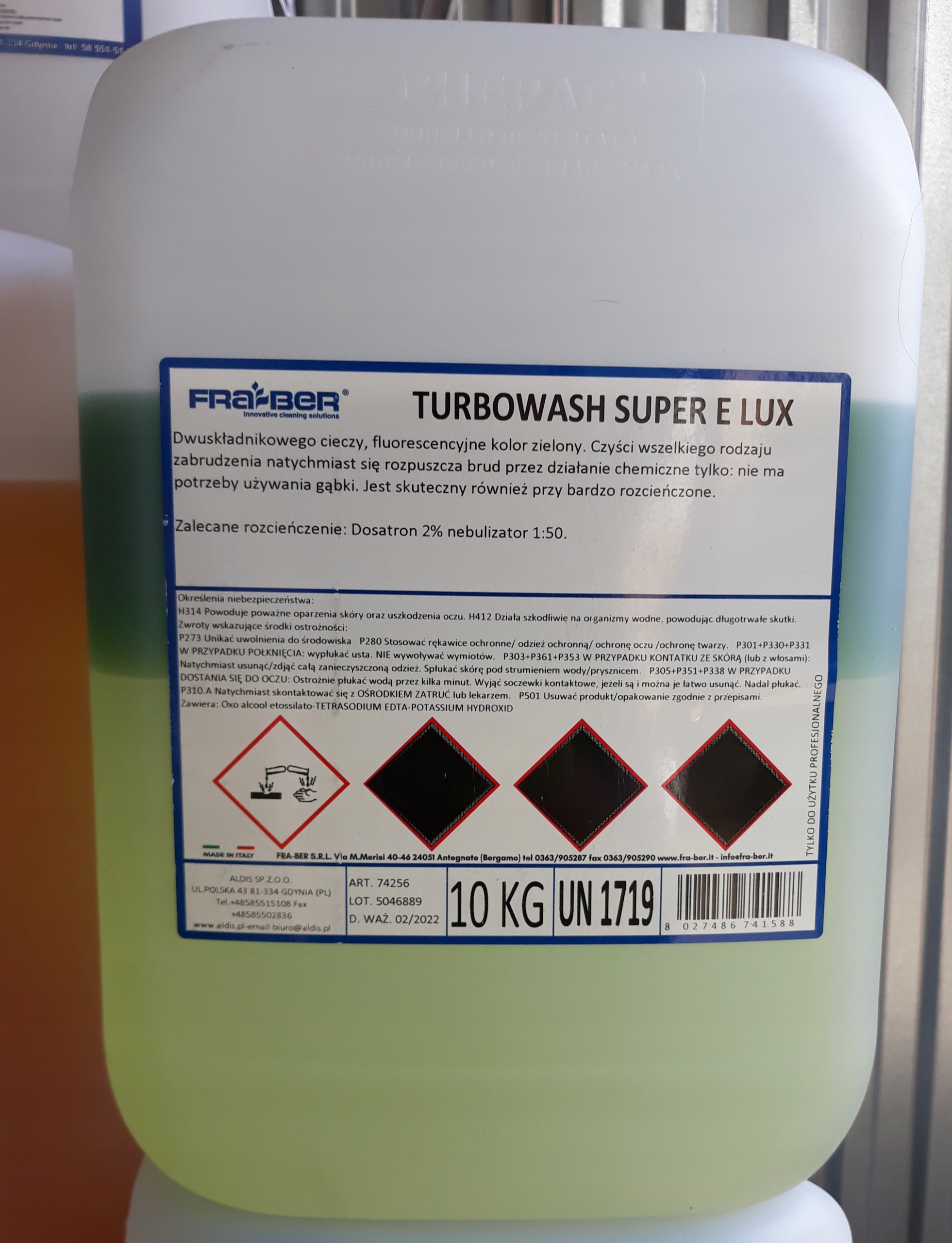 FraBer Turbo Wash S E Lux 10kg Plyn do mycia