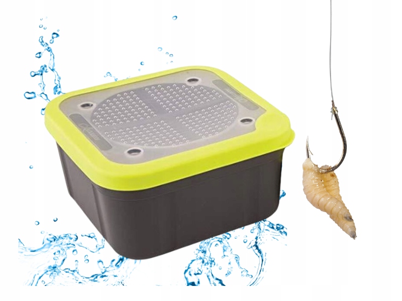 Pudełko z pokrywką na robaki Matrix 2.2pt Grey/Lime Bait Box 1,25 l