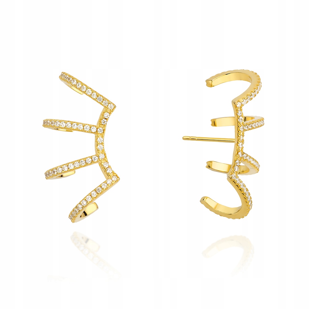 Unikátní Stříbrné Náušnice ryzost 925 Se Zirkony