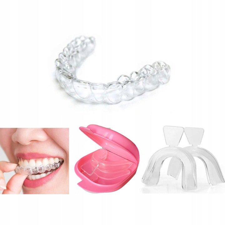 2x Premium Szyna Relaksacyjna Bruksizm Zgrzytanie +różowe Pudełko