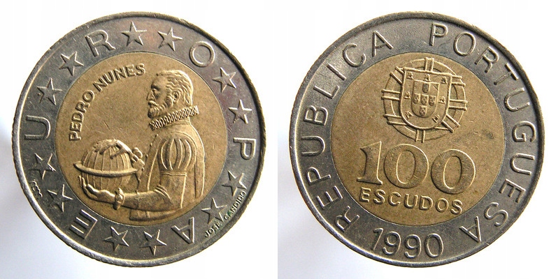 7126. PORTUGALIA 100 ESCUDOS, 1990,