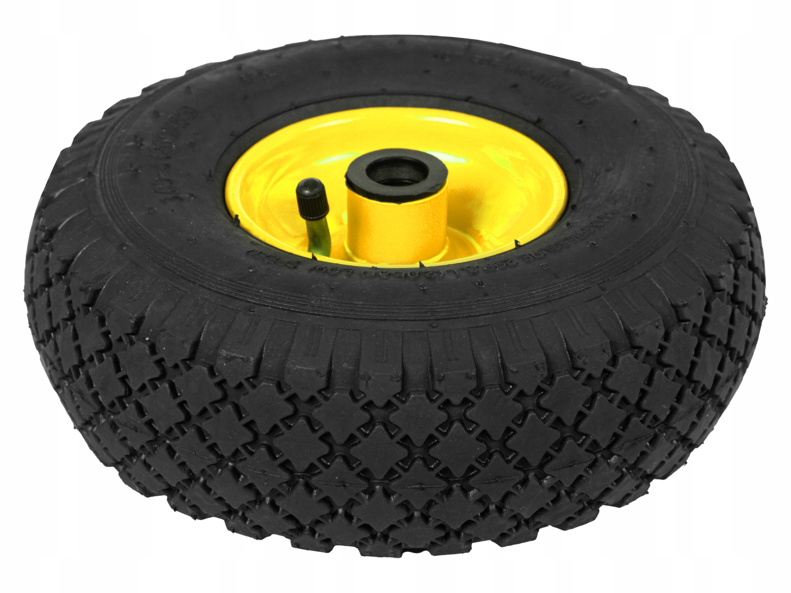 KOŁO DO TACZKI WÓZKA 2PR 260x85mm 3.00-4 200kg MAŁE MOCNE Z DĘTKĄ POMPOWANE Kod producenta Koło do taczki żółte