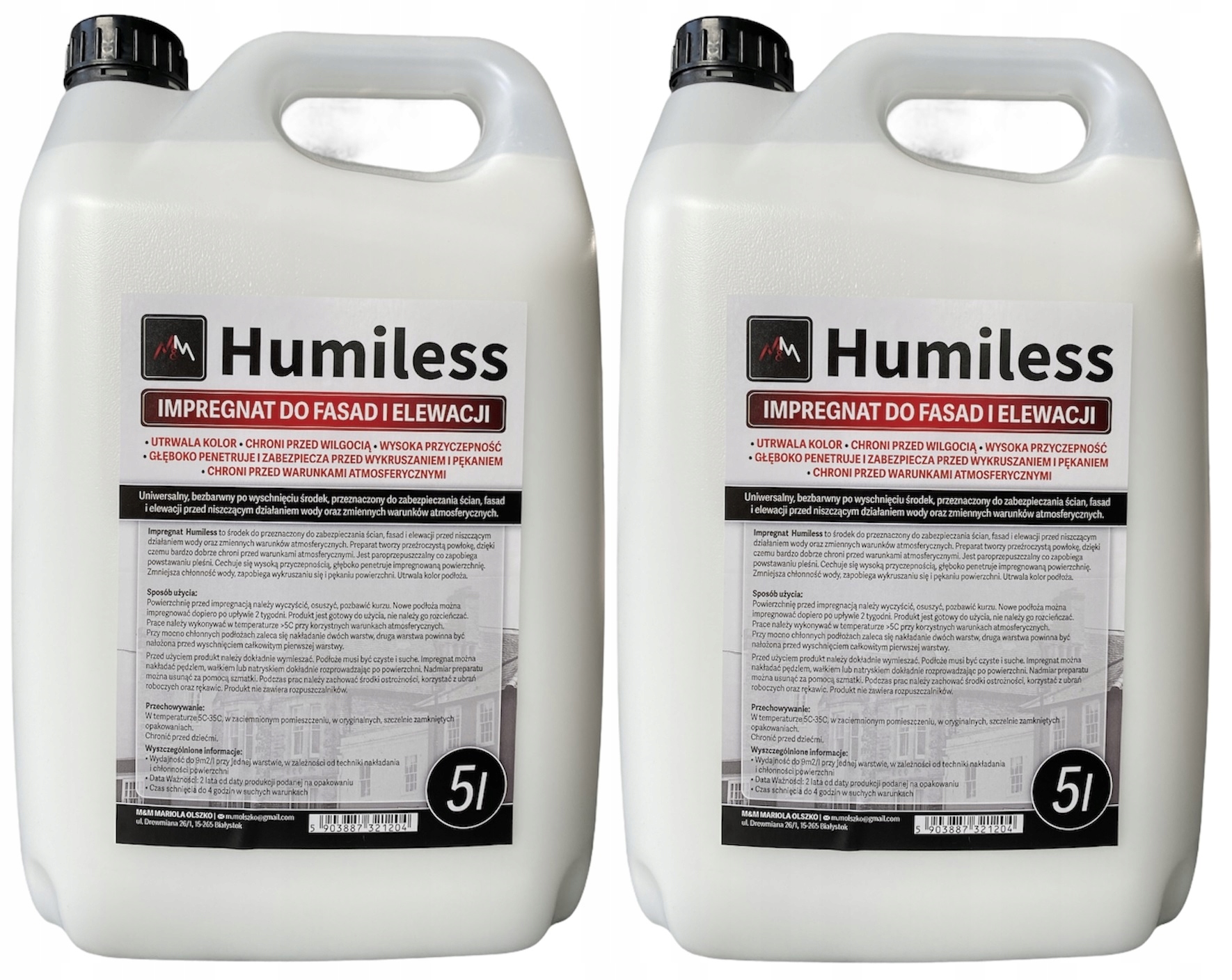 

Impregnat do Fasad i Elewacji 10l Humiless
