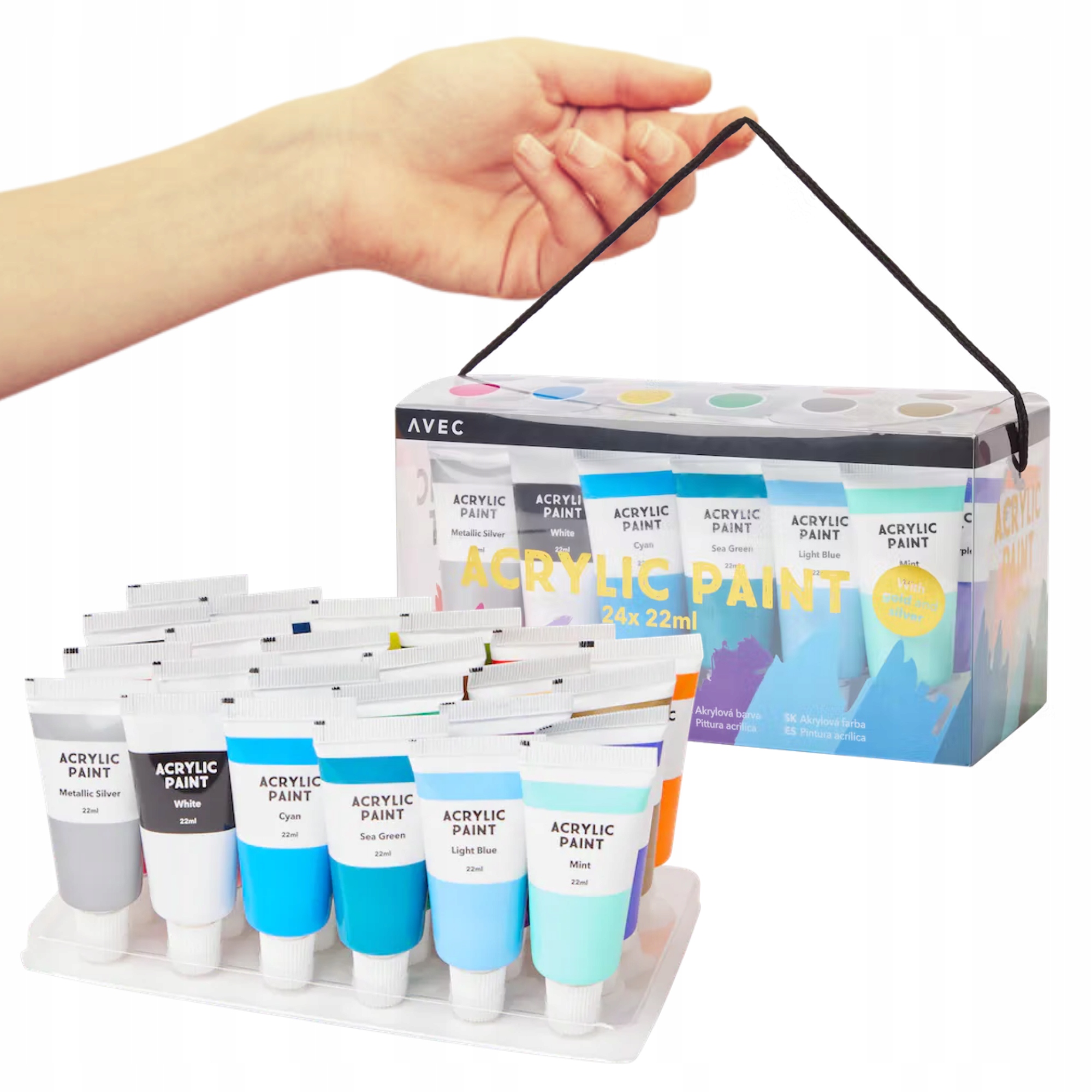 

Farby Akrylowe Zestaw Farb Akrylowych 24szt x22ml