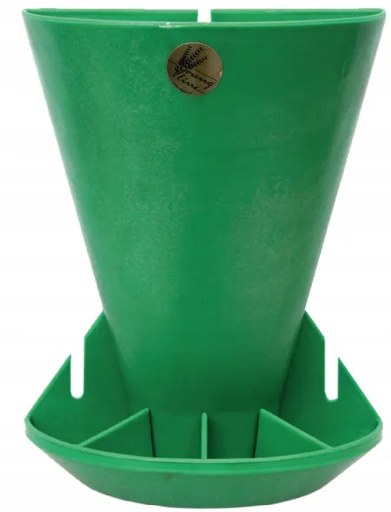 Automat paszowy dla prosiąt 5 litrów karmnik, zielony śruby