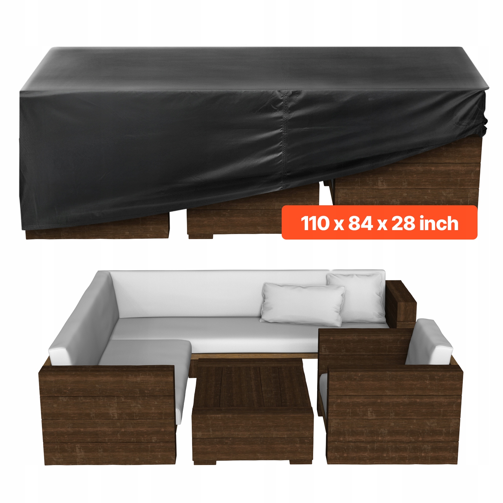 Obal Na Záhradný Nábytok Vevor Vodotesný 279X213X71 CM Oxford Pevný