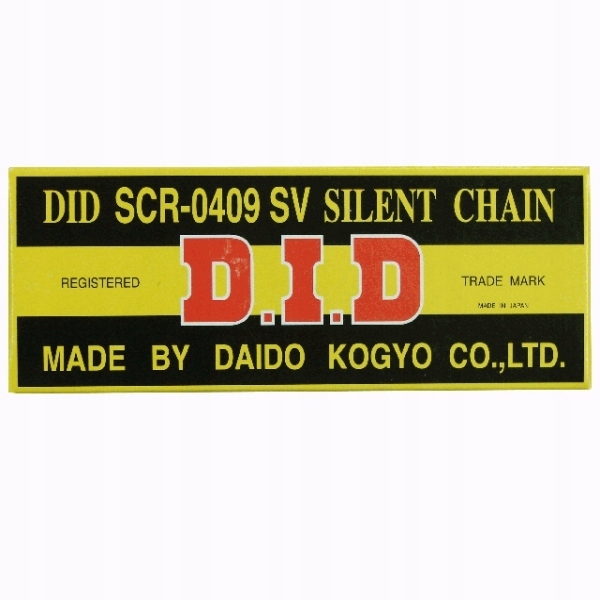 D.I.D ŁAŃCUCHY ŁAŃCUCH ROZRZĄDU MOTO. DID SCR0409SV (ZAKUTY)