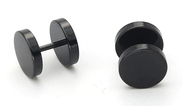 FAKE TUNEL KOLCZYK DO UCHA PUNK GOTHIC SS316L Marka Inna marka